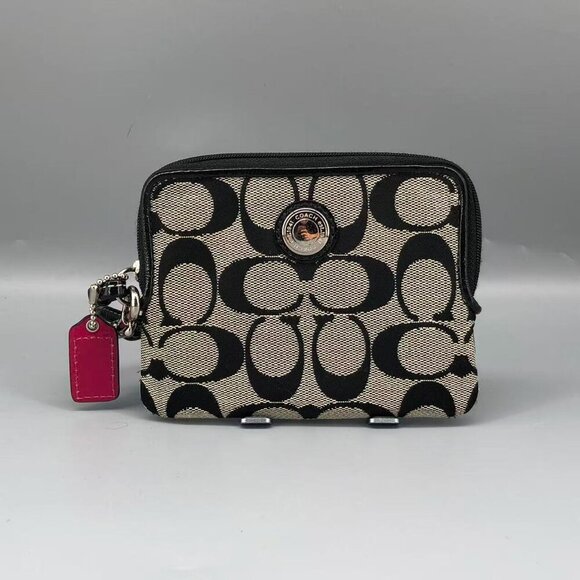 Coach Black and Grey Signature Wallet - Picture 1 of 12